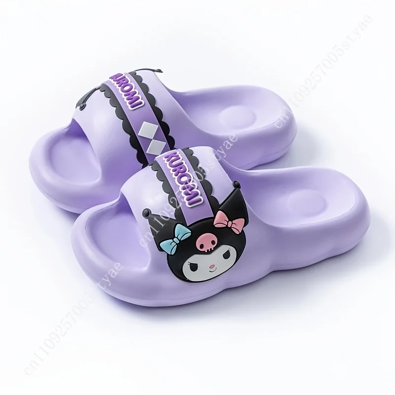 

My Melody Kuromi Slippers Home Parent and Indoor Cute Cartoon EVA Slippers Fat Chubby Girl Sandals