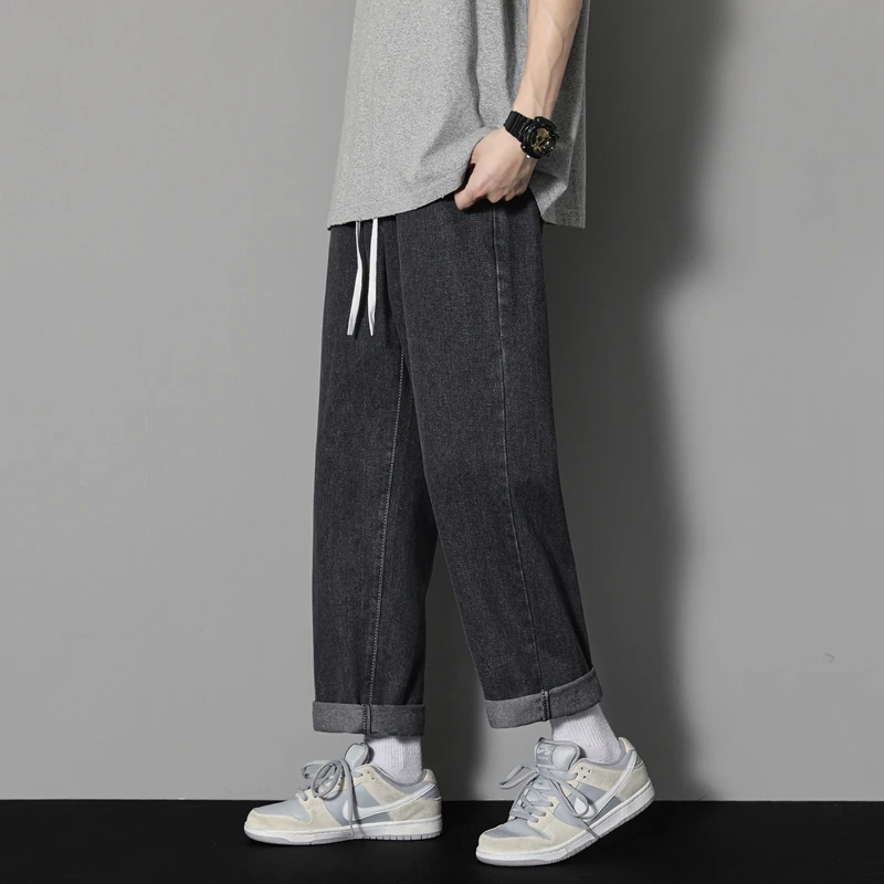 

Spring Autumn Casual Wearable Jeans for Men Work Resistant Dirt Easy to Wear Loose Straight Leg Sle No Special Function