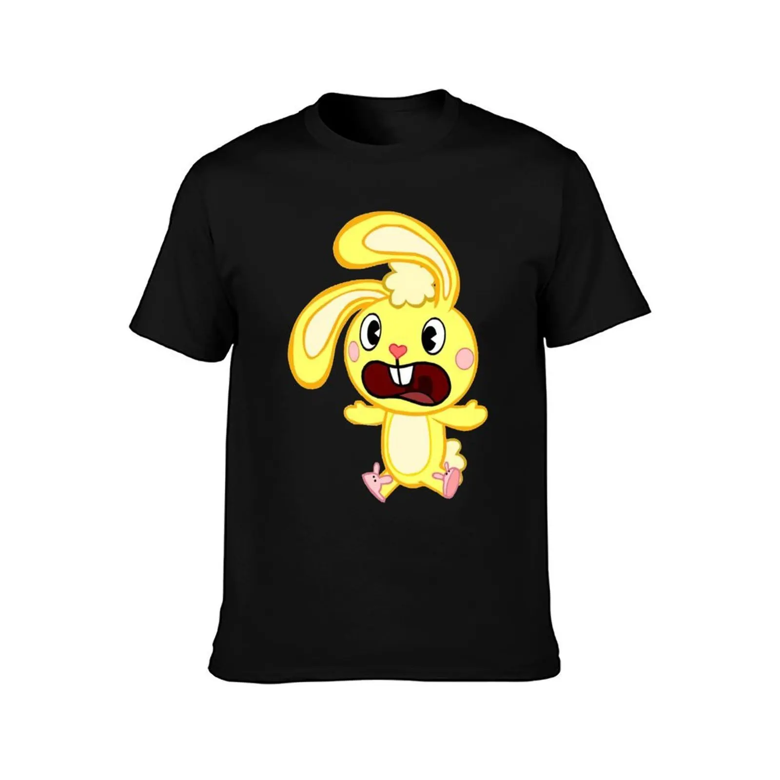 Cuddles - Happy Tree Friends T-Shirt, Summer Casual Cotton Tee, Oversized Streetwear Tops, Vintage Graphic Print, 100% Cotton
