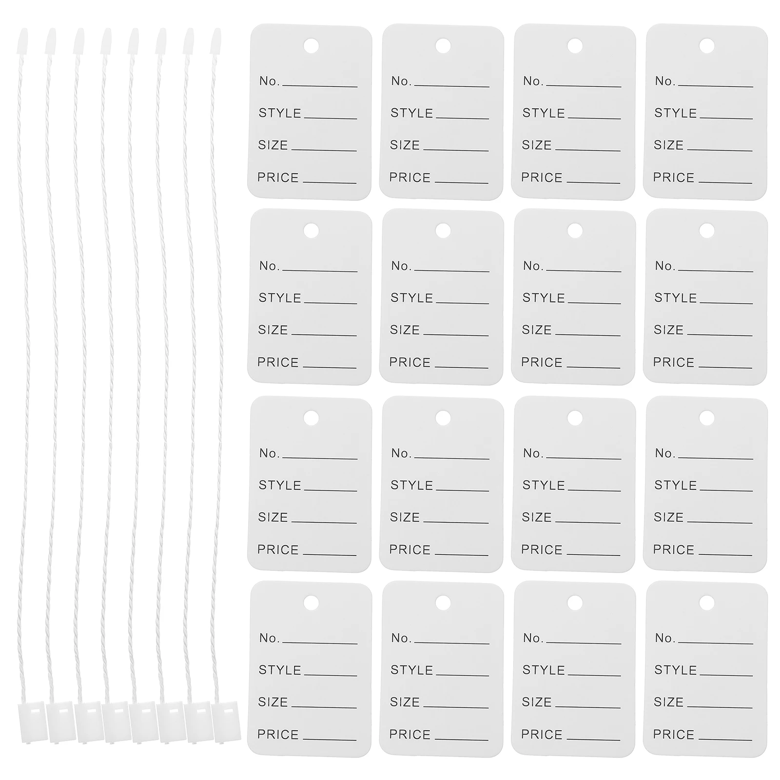 

2000pcs Pricing Labels Hang Tags Clothes Newborn Socks Shoes Plastic Loops Crochet Wire Tags Handmade Efficient Durable