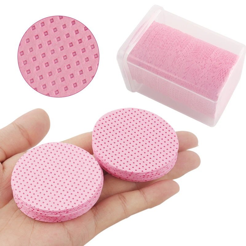 Lingettes en coton non pelucheuses pour extension de cils, tampons dissolvants pour colle, livres cosmétiques, outils de maquillage, poulet, 200 pièces