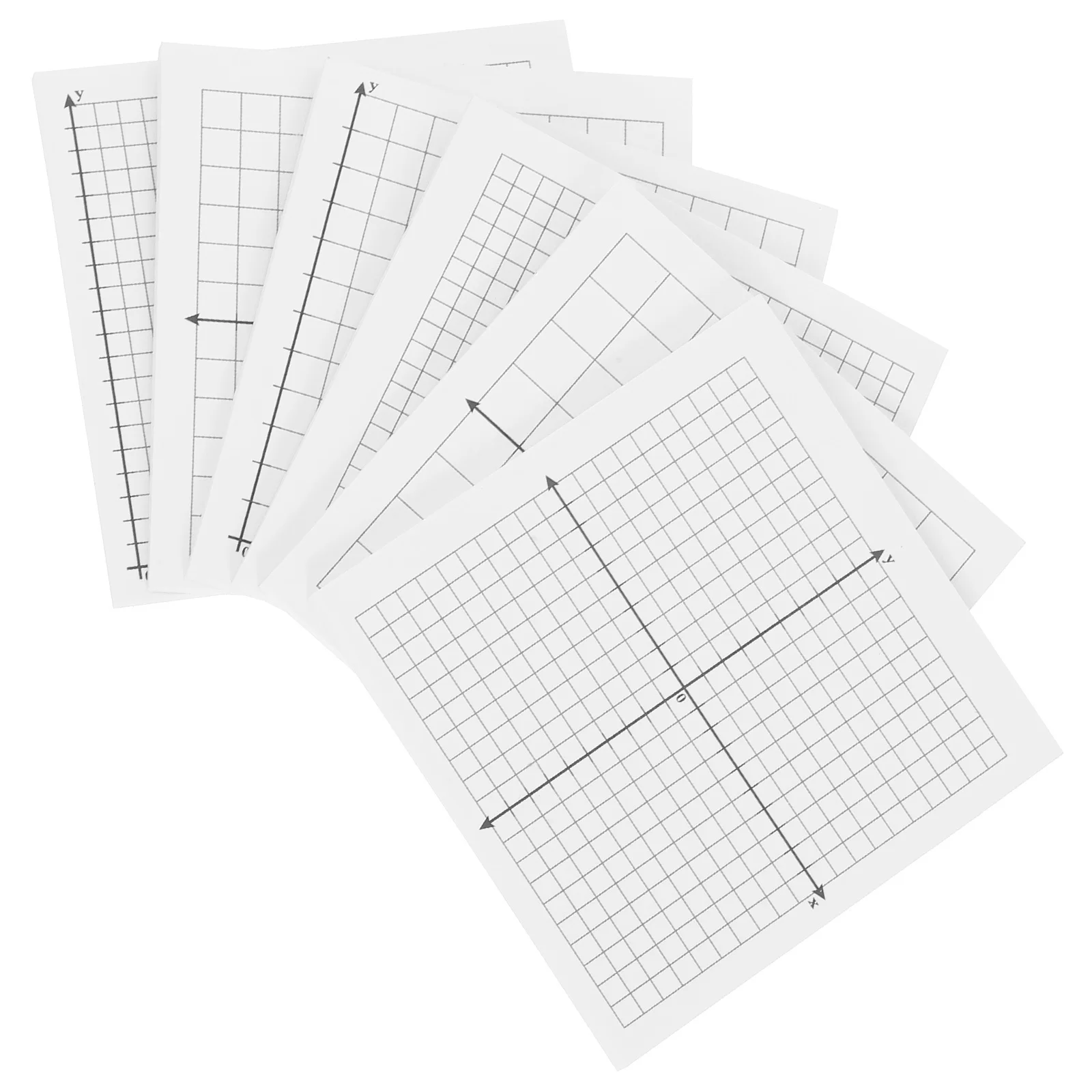 Blocco note adesivi con griglia da 6 pezzi Blocco note autoadesivo per scrivere disegnare fogli di promemoria di carta grafica portatili per l'ufficio scolastico