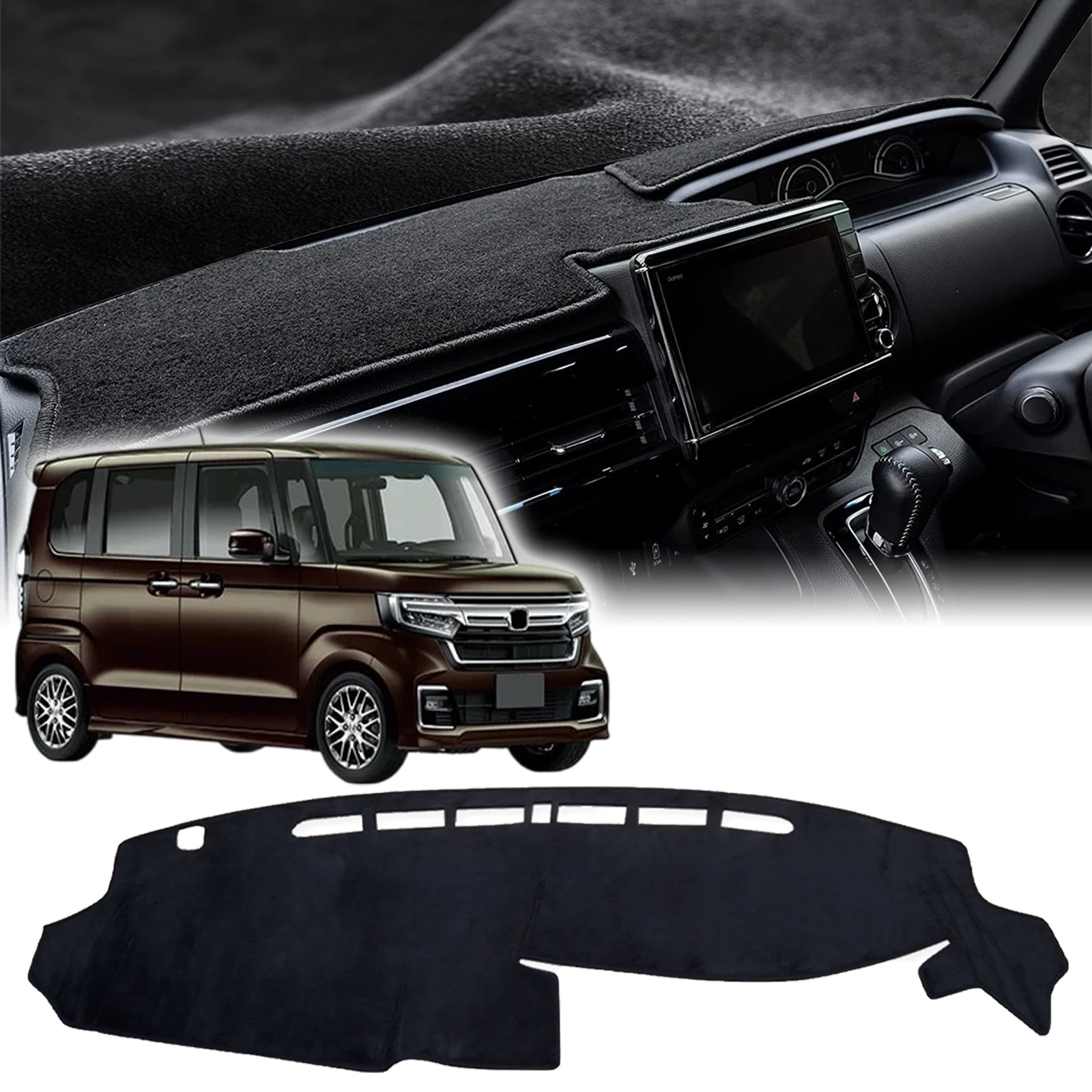 

fit for Honda N-BOX 2017-2022 NBOX N BOX JF3 JF4 Car Dashmat Dashboard Cover Pad Protective Carpet DashMat Sunshade Accessories