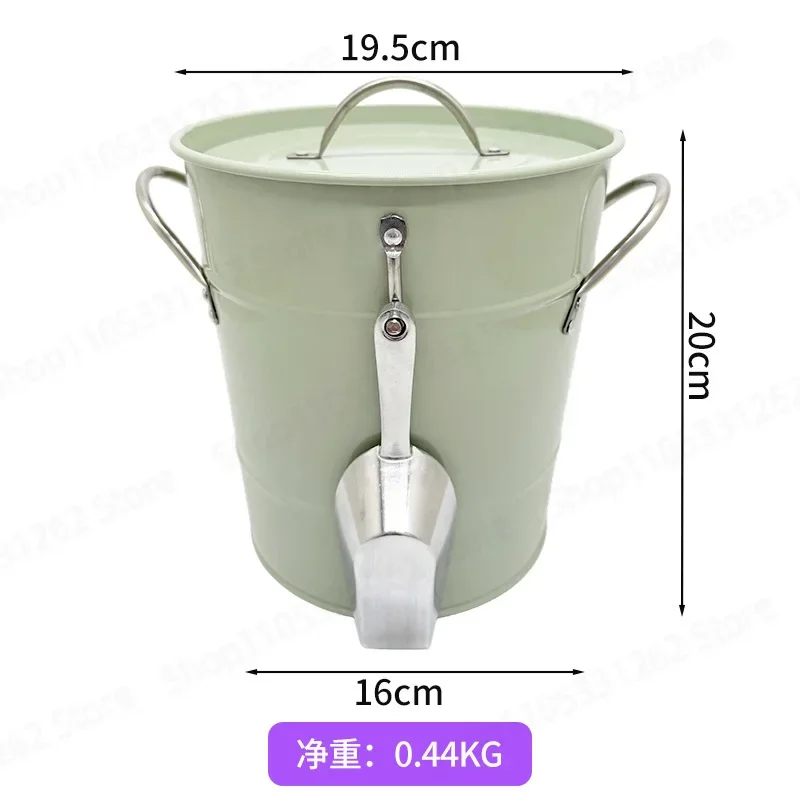 Double Wall Stainless Steel Ice Bucket with Ice Scoop Large Capacity Cooler for Outdoor Camping and Home Party