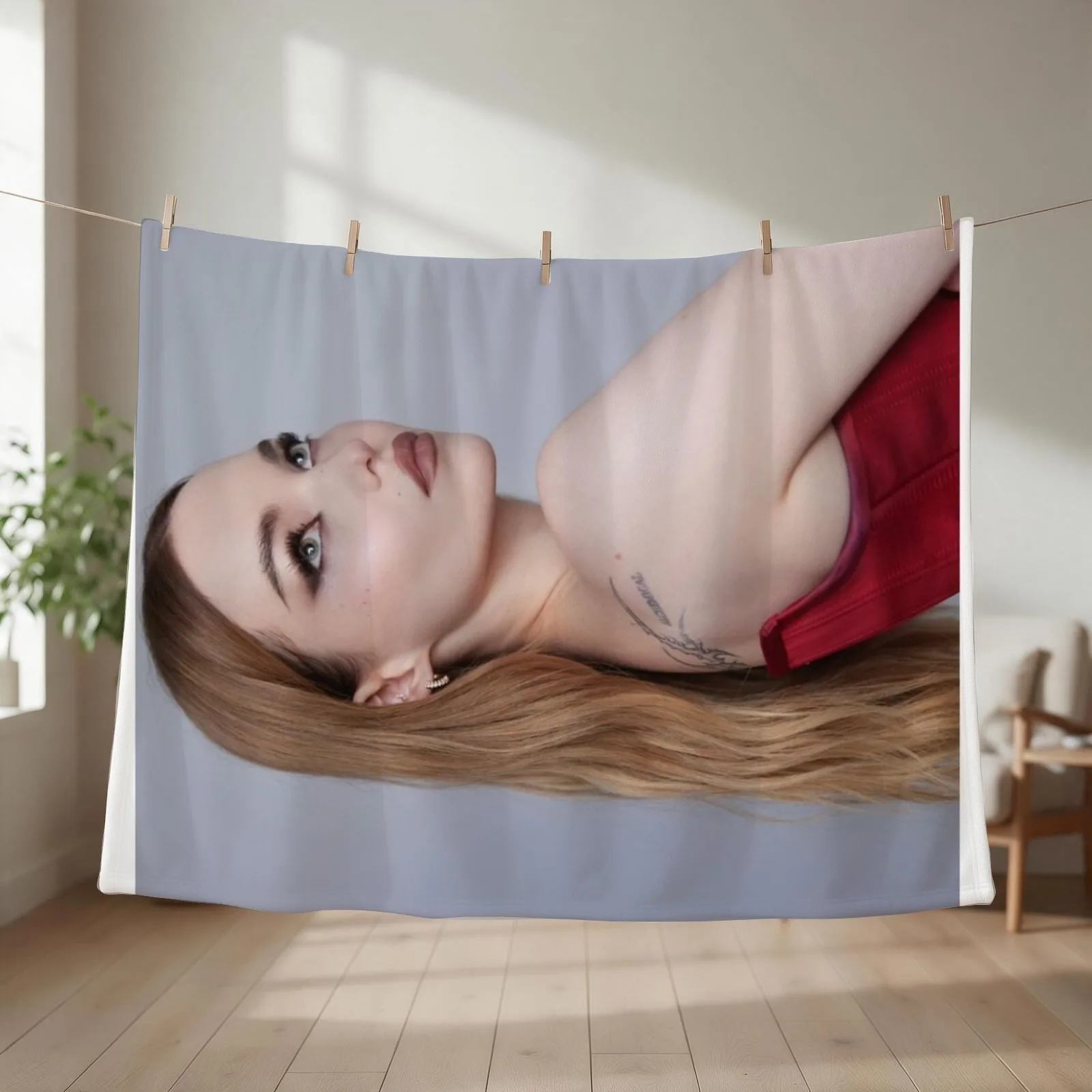 Dove Cameron #17 Throw Blanket couch cozy soft plush fuzzy picnic outdoor blanket