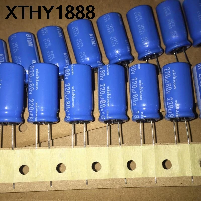 10PCS 220UF 80V Electrolytic capacitor 80V 220UF 12.5X25 BT High temperature resistance 125 degrees