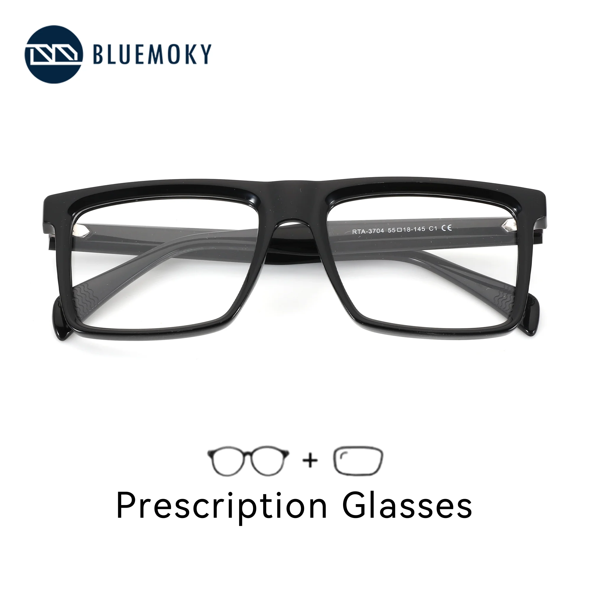 

Очки BLUEMOKY S Size Square для мужчин, ацетатная оправа, прогрессивные оптические линзы, фотохромные очки