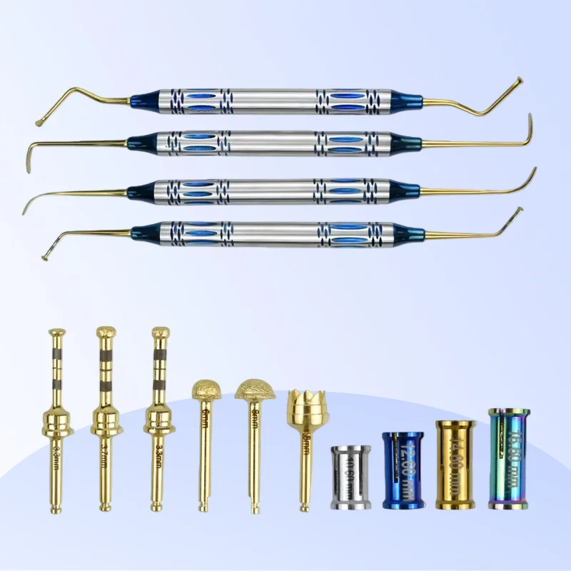 

Зубной имплантат, боковой подход, инструменты для подъема пазухи, алмазные боры, сверла, набор стопоров с кассетой для стерилизации из нержавеющей стали