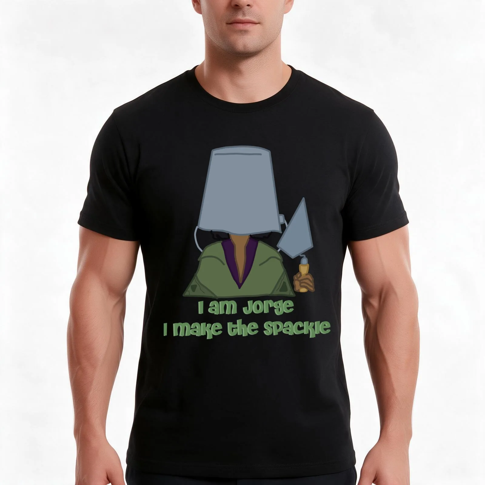 Jorge and his spackle T-Shirt, Summer Casual Cotton Tee, Oversized Streetwear Tops, Vintage Graphic Print, Unisex Men Women