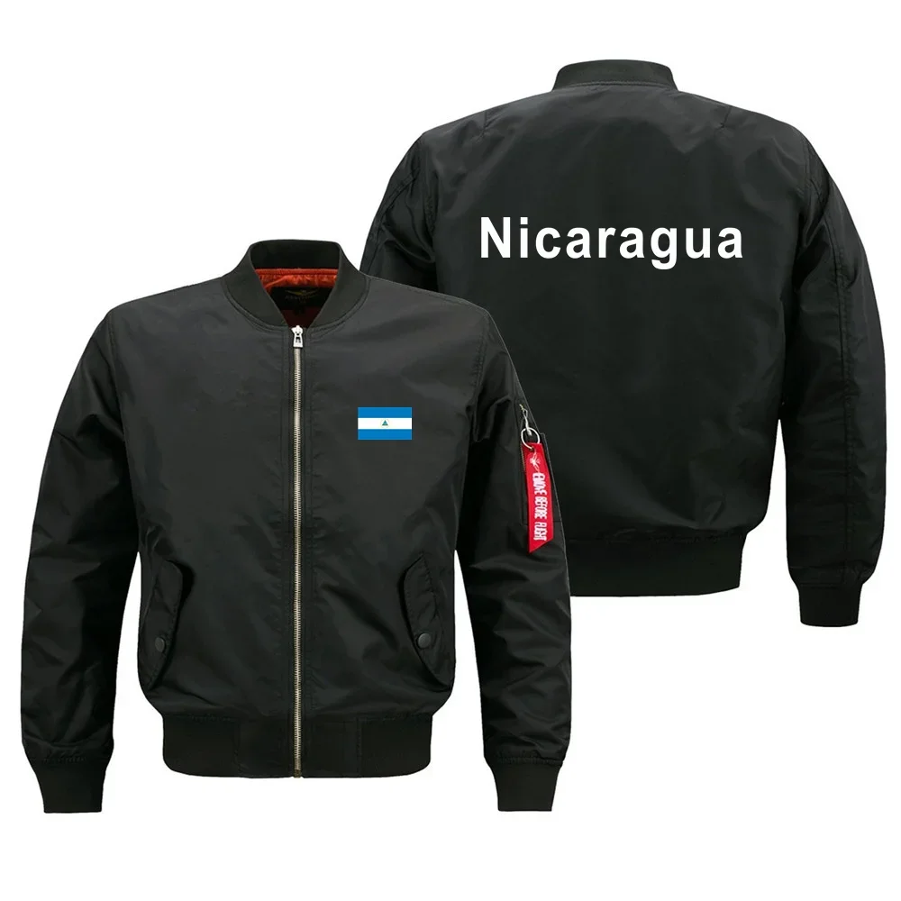 

Funny Nicaragua Military Flight Aviation Men Ma1 Bomber Jacket Outdoor Windproof Man Baseball Coats men clothing