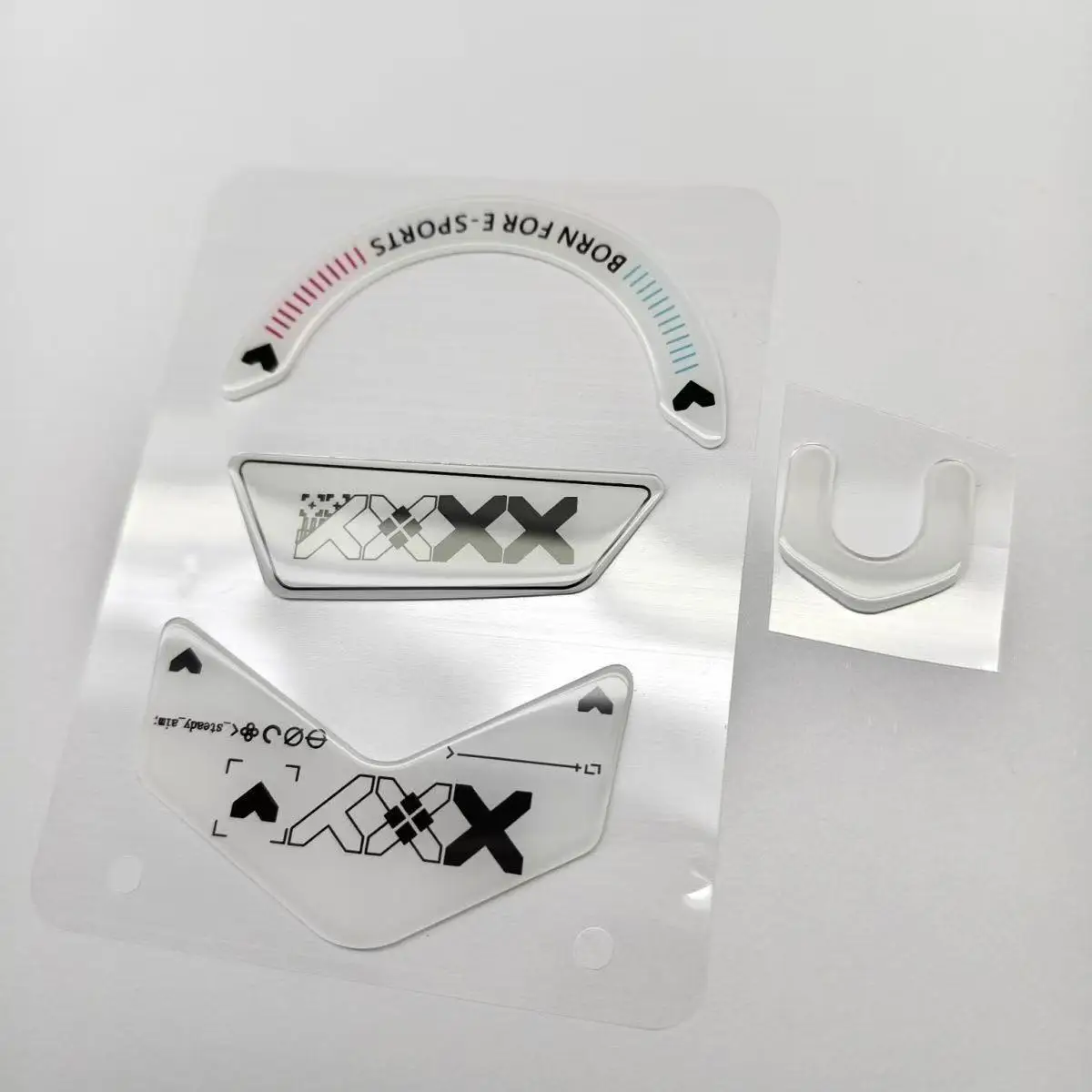 Glass Mouse Feet Compatible With Logitech G502 X PLUS Wireless Mouse Customized Round Curved Edge Mouse Glass Skates