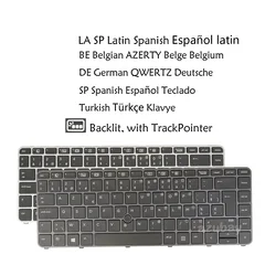 Keyboard for HP Elitebook 745 G3 G4, 840 G3 G4, 848 G3 G4, 840r G4, 846r G4, Zbook 14u G4 Belgian Turkish German Latin Spanish