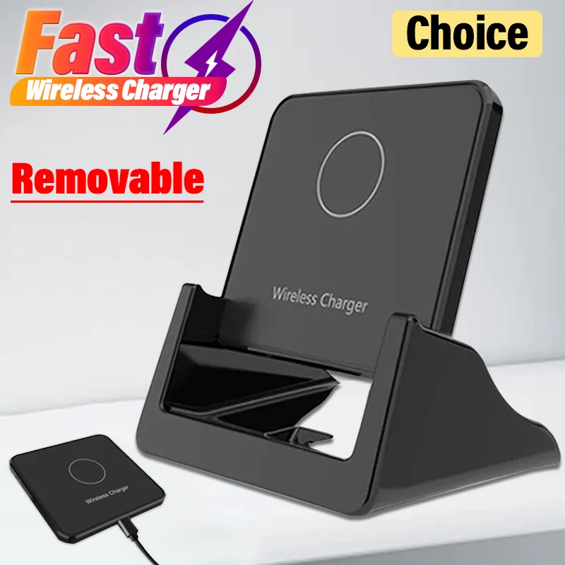 30 W Drahtlose Ladegerät Pad Stehen Desktop Ultra-dünne Handy Schnelle Lade Dock Station Für iPhone 15 14 13 12 Samsung Xiaomi