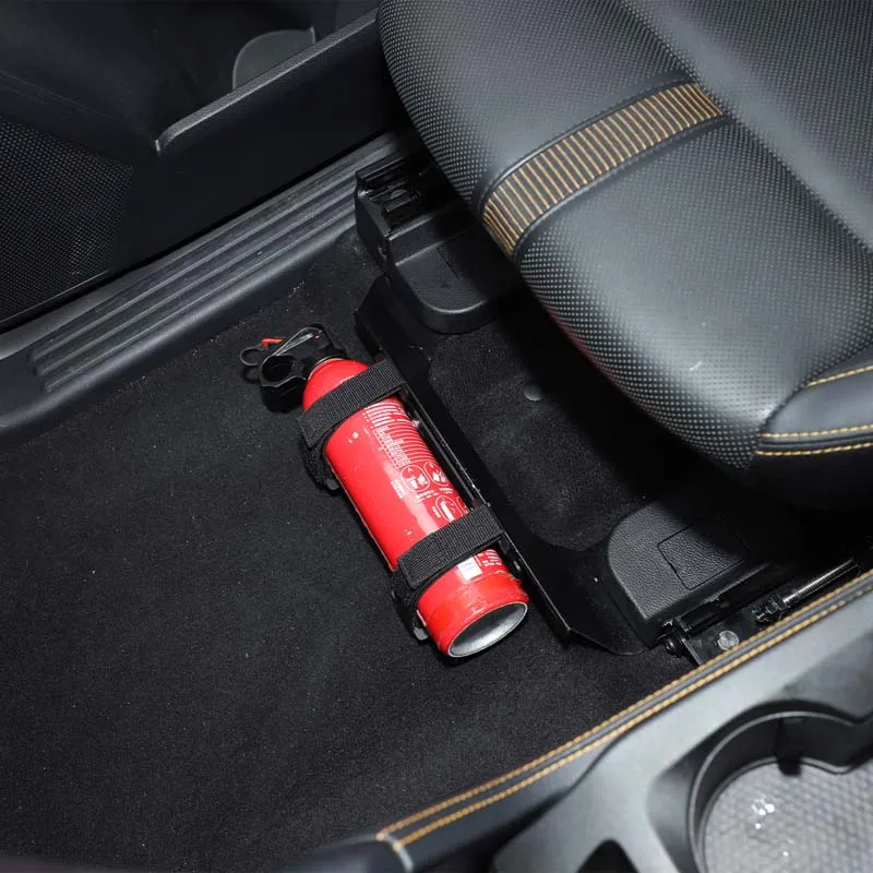 Car Passenger Seat Under Fire Extinguishing Bracket Holder For Ford Ranger T9 23-26 Carbon Steel Black Interior Car Accessories - view 6