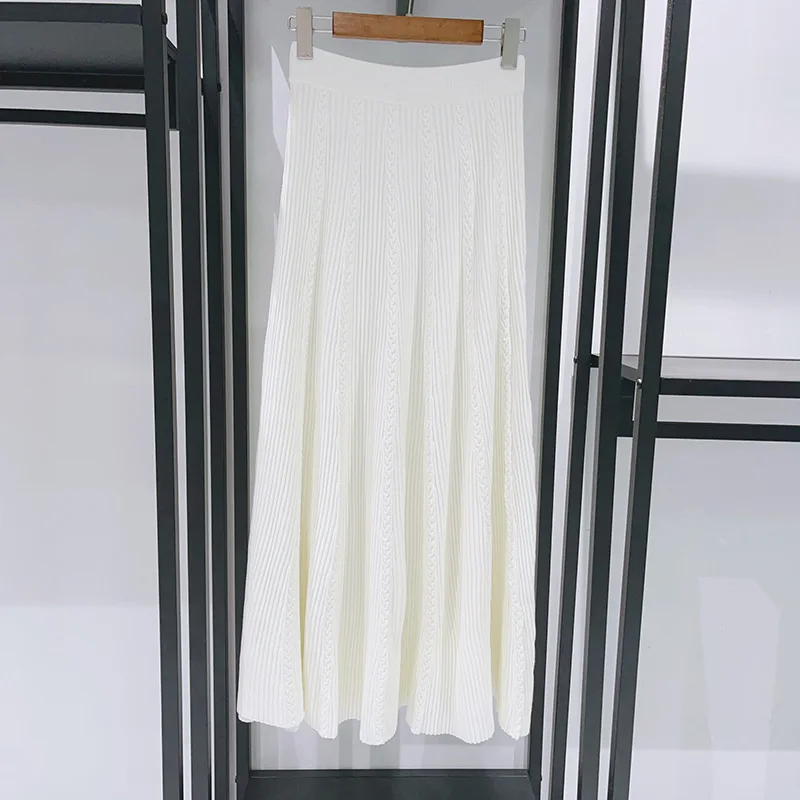 2025 feminino elegante terno de duas peças com zíper em torno do pescoço manga comprida cardigan ou saia midi