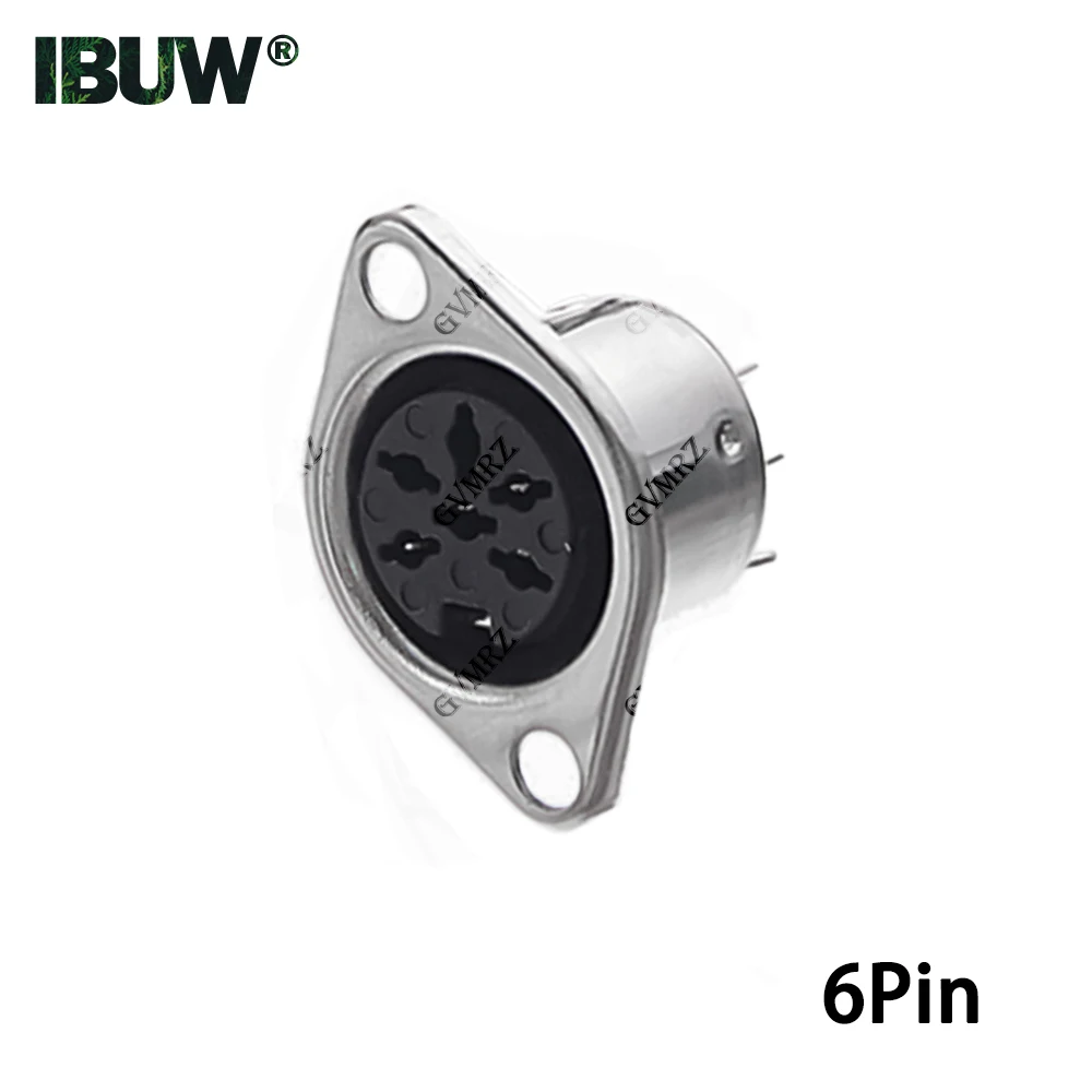 2PCS/lot 3P 4P Panel Mount 5P 6P Male Female Jack DIN Adapter 3/4/5/6/7/8PIN MIDI Cable Connector