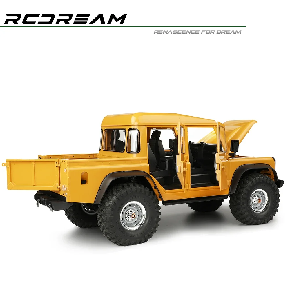 RCDream RD110 4Door Pickup 313mm Hard Body Car shell /Openable /Interior For TRX4 313mm Sport Bronco Chassis kit K5 G500 Upgrade