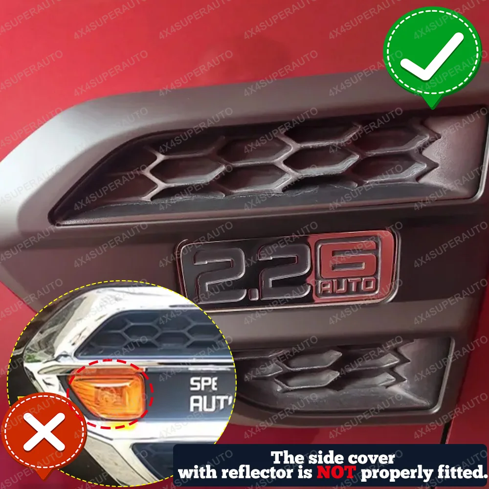 Side Vent Cover for Ford Ranger 2015-2022 Wildtrak T7 T8 XLS XL XLT Limited Matte Black Side Vent Trim Body Kits Pickup view 5