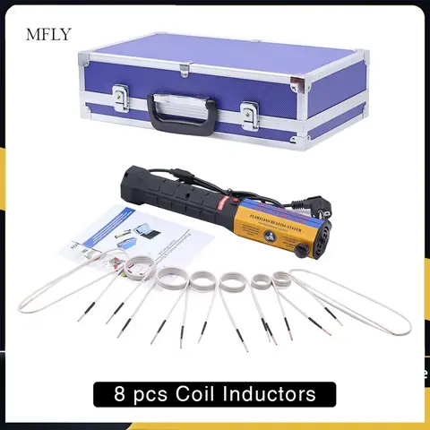 자기 유도 히터 1000W 휴대용 Flameless 유도 히터 기계 8 코일 자동차 수리 도구 히터 키트 Machine110v 220v