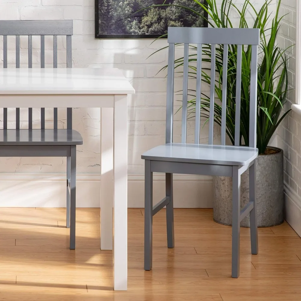 Dining Table 4 Person Modern Farmhouse Wood Small Dining Table Dining Room Kitchen Table Set 4 Chairs Set 48 Inch Home Furniture