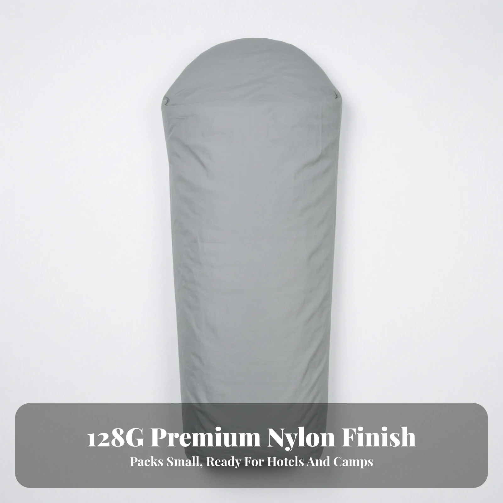 Sleeping Bag Liner with Hood Machine Washable Hooded Travel Sleep Sack Adult Sleep Sack Packable Bedding Comfy for Campers