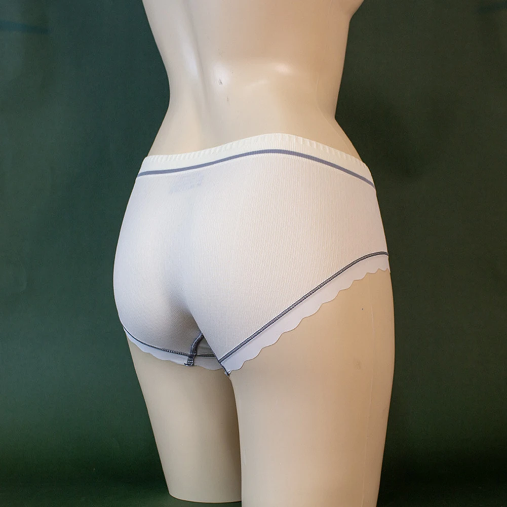 Slip Sexy en soie glacée pour hommes, pochette Gay Sissy, culotte douce, taille moyenne, sous-vêtements respirants, Lingerie lisse et érotique Hombre