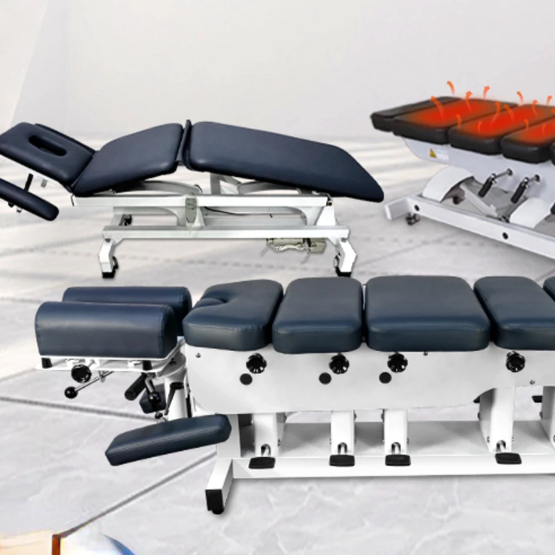 Chiropractic bed American manual bed rehabilitation bonesetting beauty bed electric lifting folding massage table press