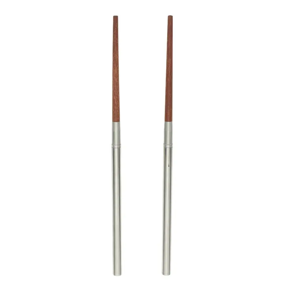 Solid Construction Foldable Wood Chopsticks With Storage Bag Portable Wooden Flatware Detachable Chopsticks Outdoor Camping view 3