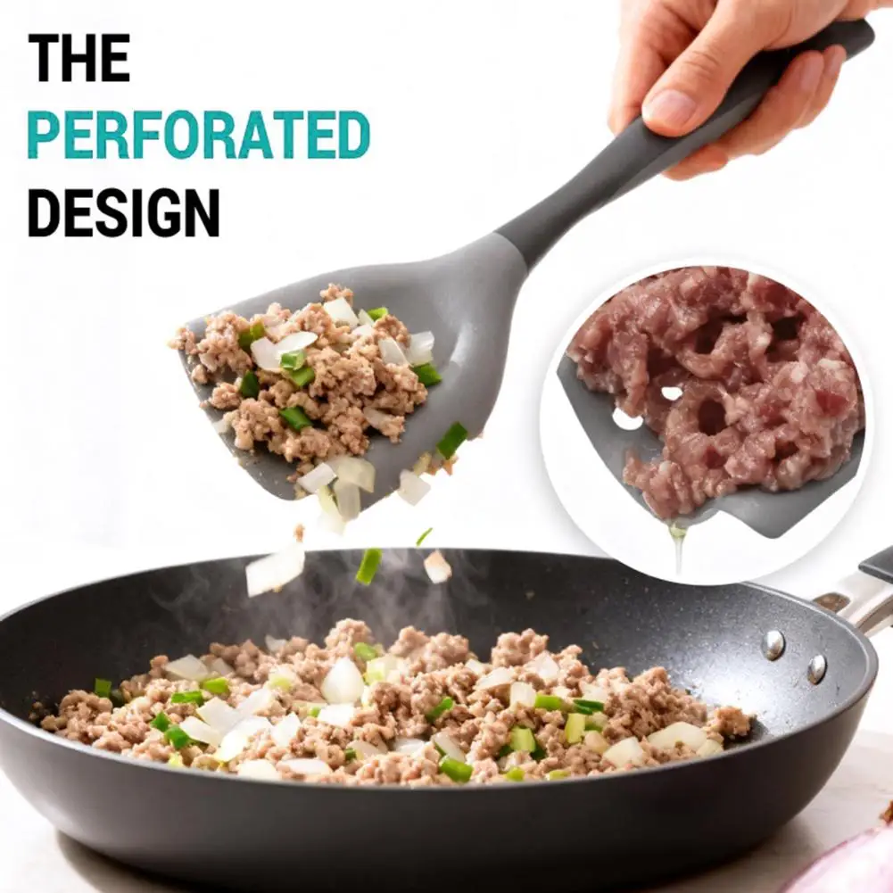 Silicone Spatula Meat Chopper Spatula Silicone Spatula Meat Chopper 2-in-1 Shredding Grinder with Soft-grip Handle for Ground
