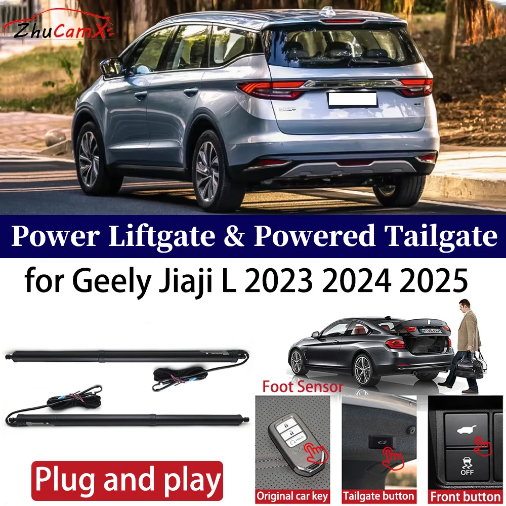 ZhuCamX for Geely Jiaji L 2023-2025 Car Power Liftgate Automatic One-Click Vehicle Powered Tailgate Strut Plug and play