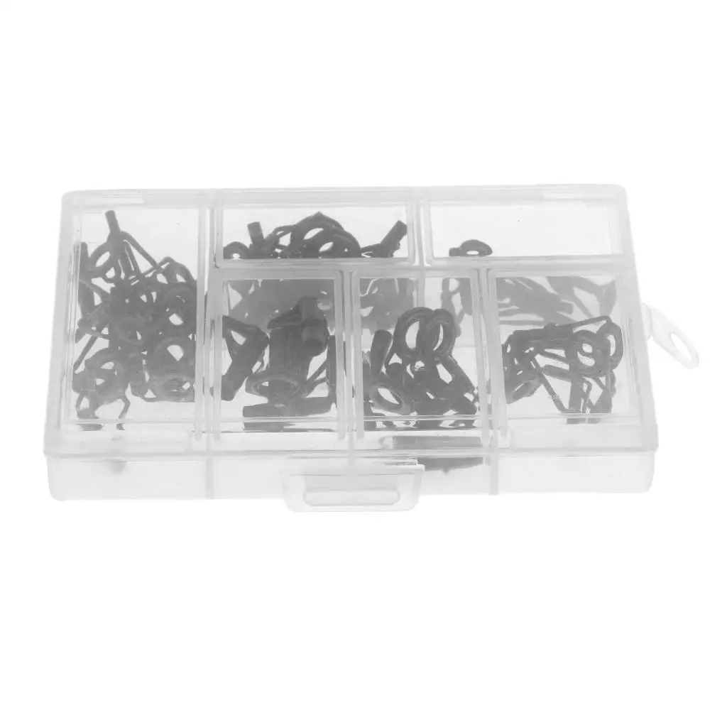 Mixed Size Fishing Rod Building Guide Rings Rod Repair Kit for Spinning Rod Accessories for Fishing