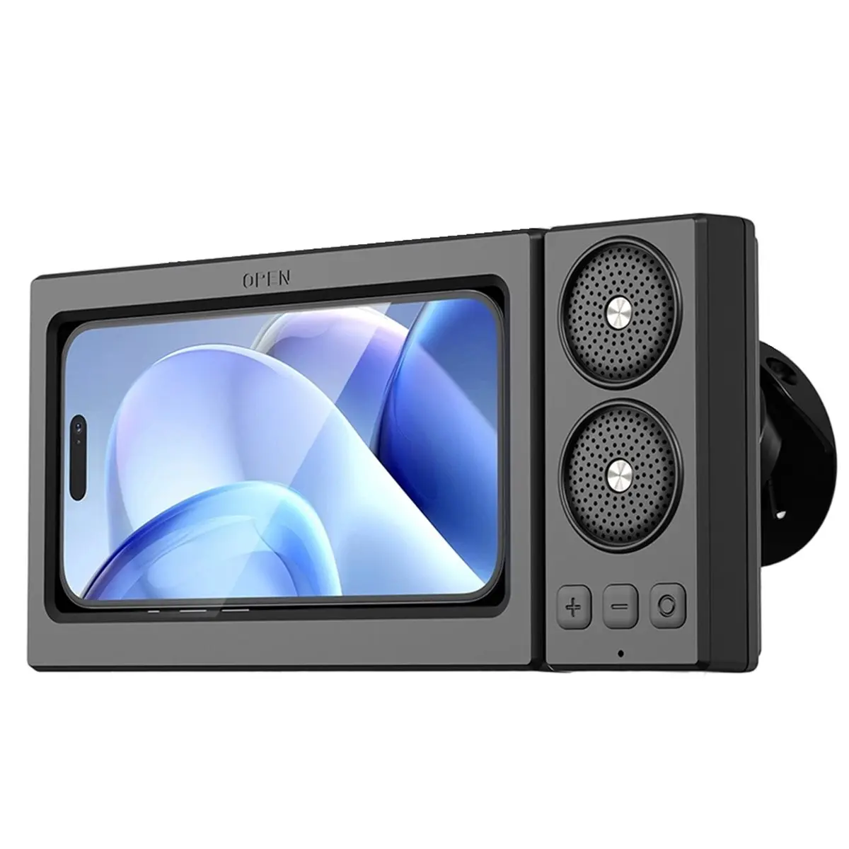 A32I Hi-Res Sound Mode Portable Speaker Mobile Phone for Home Use Shower Phone Holder Waterproof Touch Screen Black