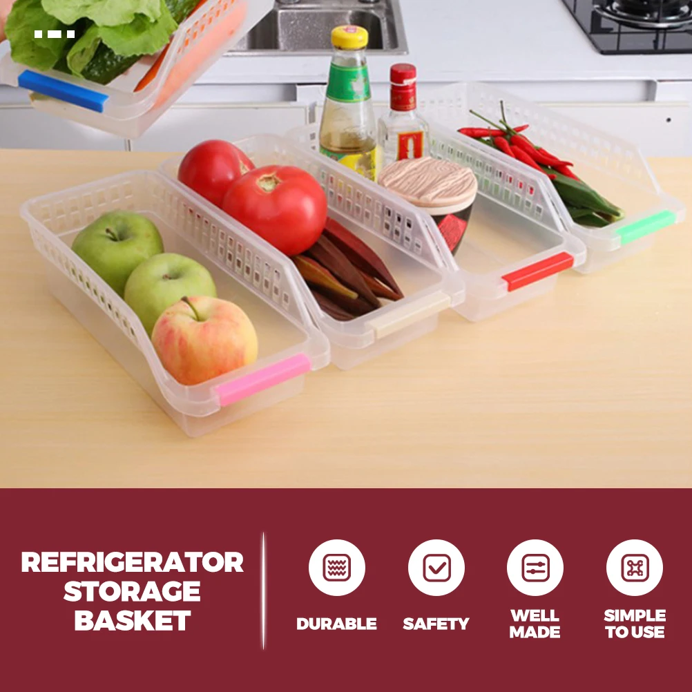 

8pcs Plastic Fridge Storage Bins Wide Opening Stacking Design Freezer Organizer Bins Refrigerator Storage Containers for Food