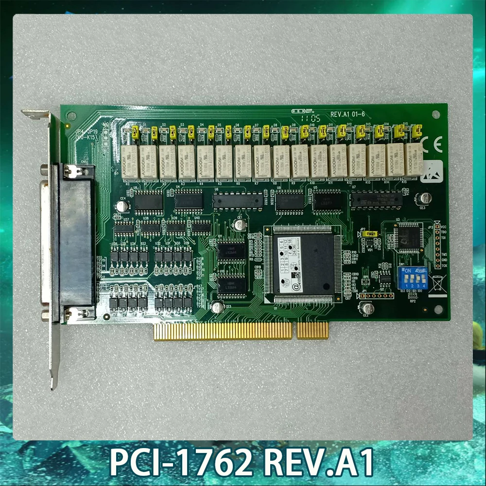 PCI-1762 REV.A1 สําหรับ Advantech การ์ดจับภาพข้อมูล 16 ช่องแยกอินพุตดิจิตอลและ 16 ช่องเอาต์พุตรีเลย์การ์ด