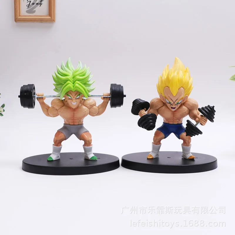 Figura de acción de Dragon Ball Z, figura Broly de 12cm, figura de Anime Broly de Fitness, estatua Super Broly, modelos de colección, juguetes nuevos