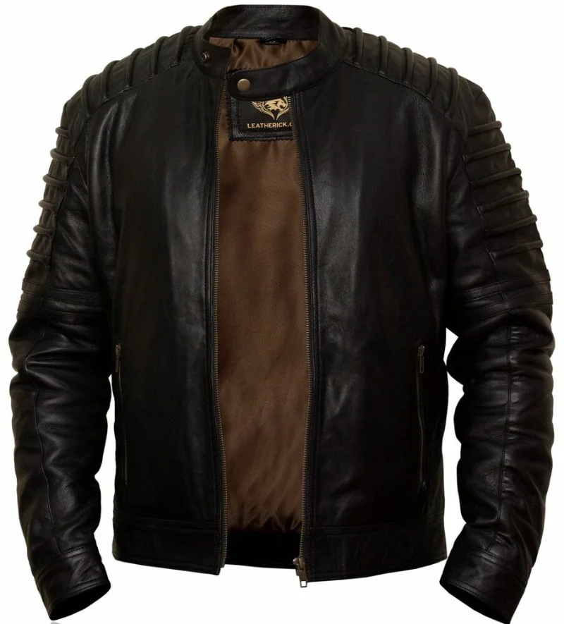 

Men's Jacket Fashion Leather Lambskin Leather Bicycle Style Motorcycle Fashion Trend In Europe and America