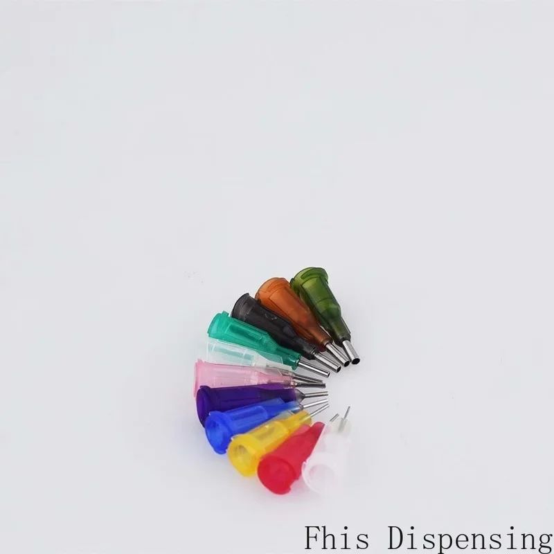 14G-27G W/ISO Standard Dispensing Needles PP Luer Lock Hub 0.25 Inch Tubing Length Precision S.S Dispense Blunt Tips
