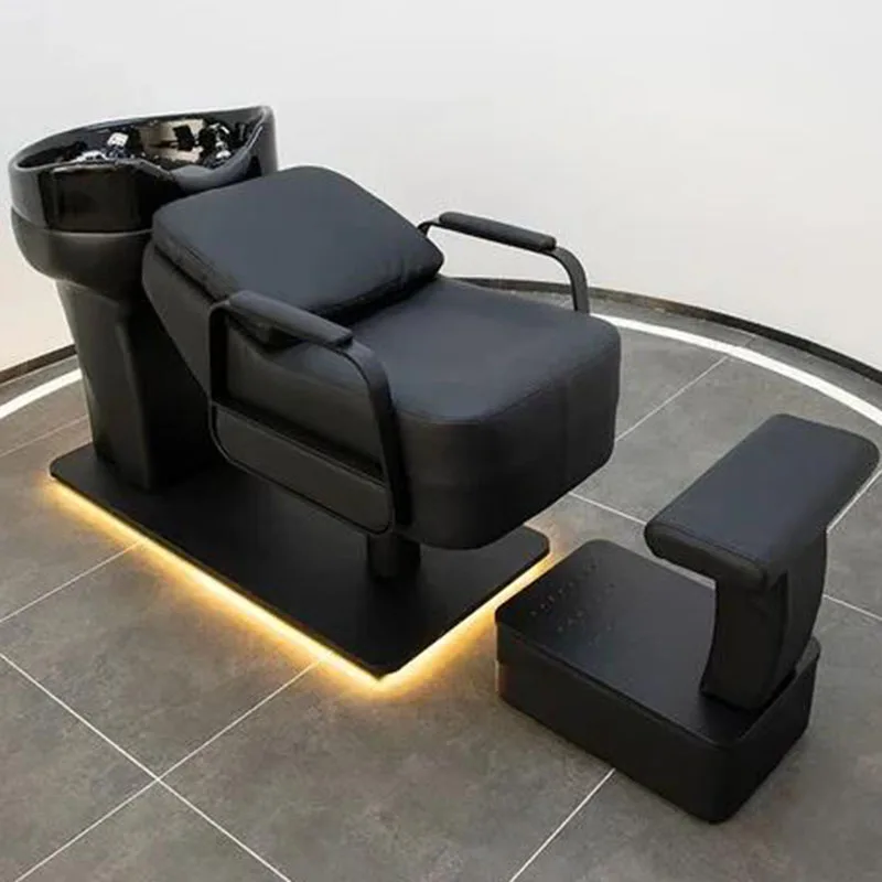 

Equipment Japanese Shampoo Sink Treatment Put on Makeup Head Spa Bed Shampoo Chair Basin Barber Cama Champú Trendy Furniture