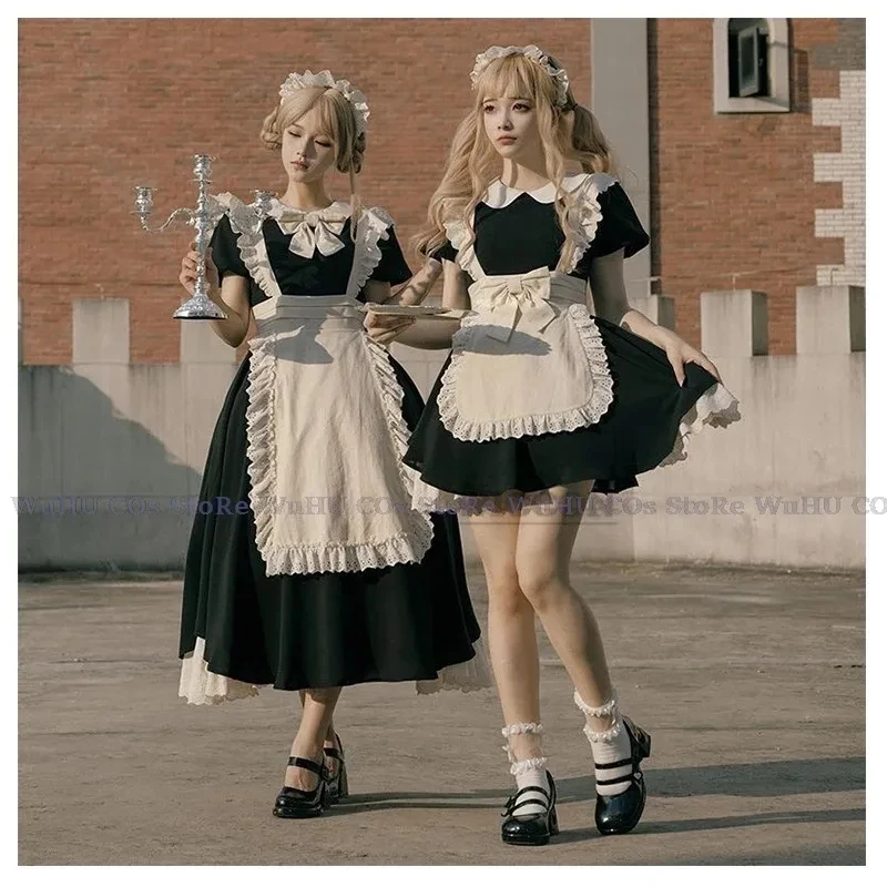 

Cute Apparel With Lolita Design Black White Maid Women Bunny Cosplay Costume Cos Sexy Long Short Dress Animev;2,r'6;t. FD1;6