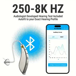 Acosound 64Channel Hearing Aids Programmable Bluetooth Digital Hearing aid Moderate to Severe Loss for Deafness Audifonos