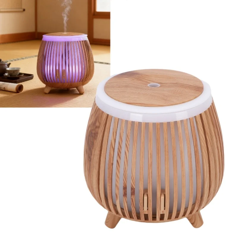 140ml Aromatherapy Diffuser Home Essential Oil Bedroom Cool Mist Air Humidifier Room Decor USB Powered With Colorful Mood Light