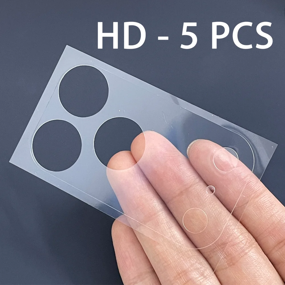 3 - 5 stuks HD / matte beschermfolie voor de lens, met vezelbasis, voor iPhone 18 Pro Max en 17 Pro. Transparante vezelfolie voor de lens en het chassis. ﻿