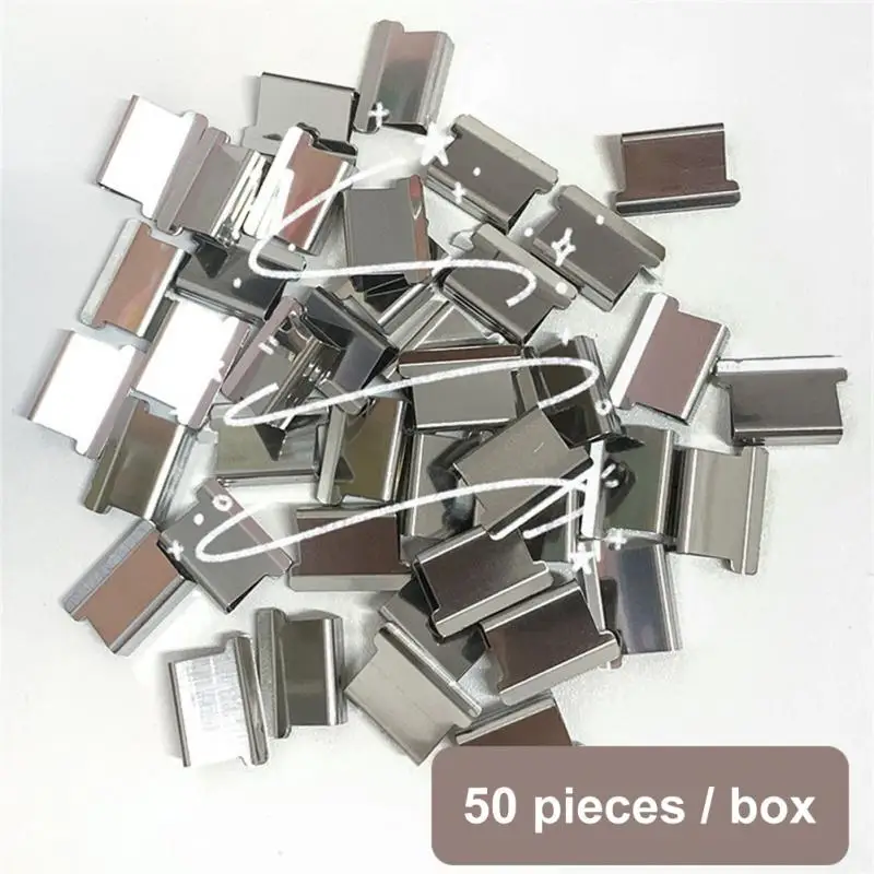 Staple Metal Clip Push Hand Paper Clipper with Refill Fixing Organizing Stapler Reusable Push Clamp for Document File Stationary