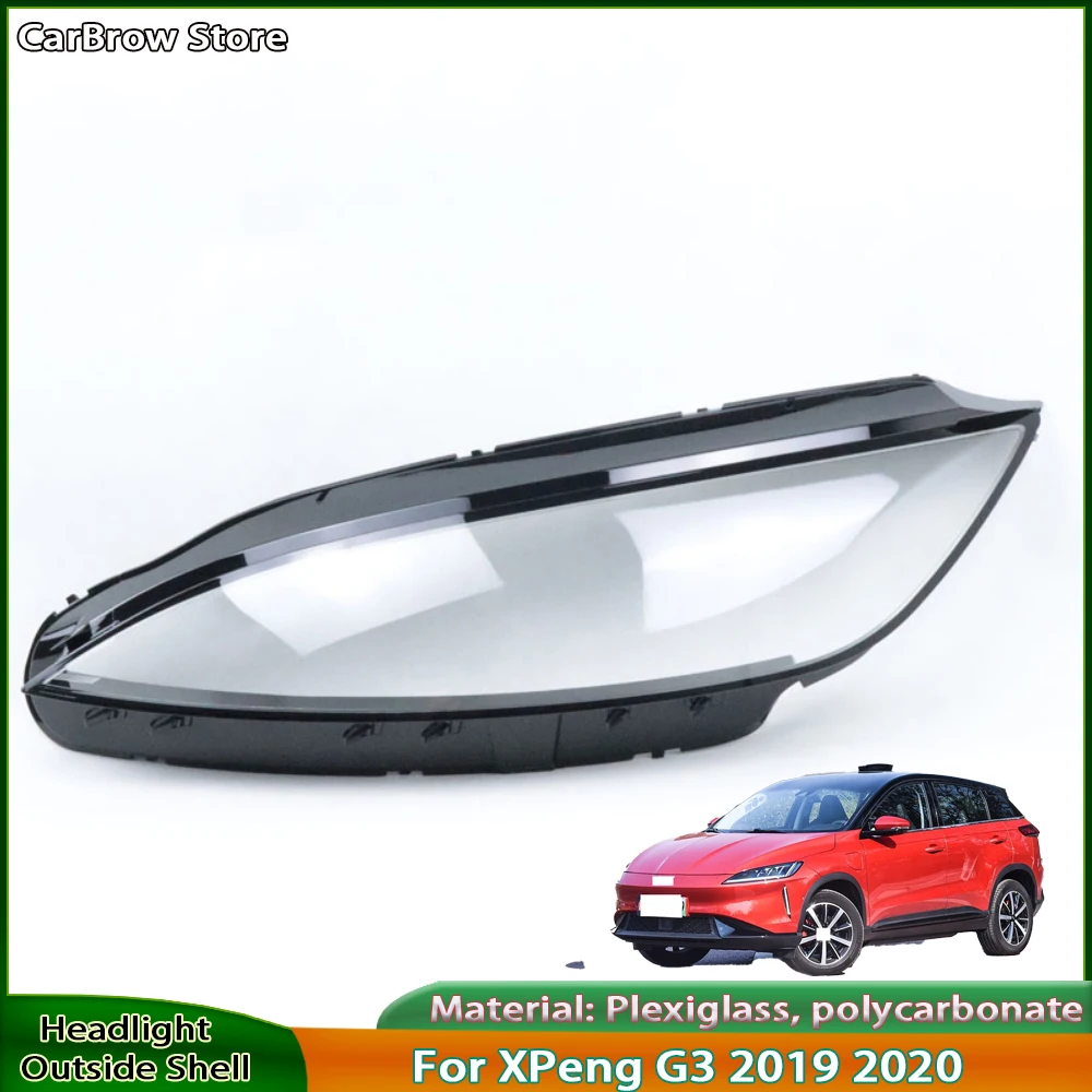 

Headlamp Housing Plexiglass For XPeng G3 2019-2021 Transparent Headlight Cover Lampshade Lamp Lens Shell