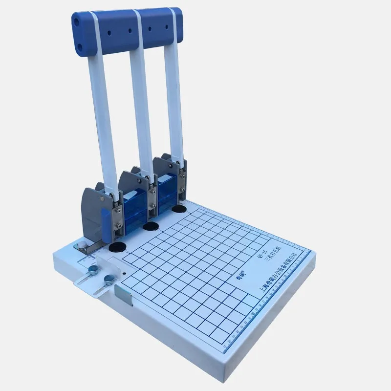 Professional punching machine for cadre personnel files, three-hole punching and paper cutting dual-purpose punching