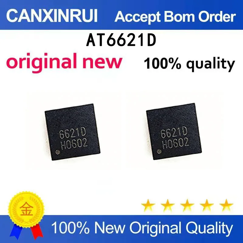 

(5-100 PCS) LCD chip 6621D AT6621D QFN-24 package