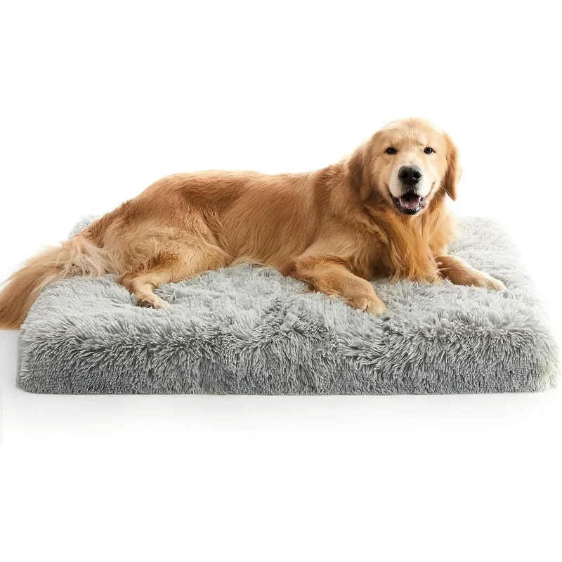 Extra Large Dog Bed, XL Orthopedic Egg Crate Foam Dog Bed with Removable Washable Cover, Waterproof Dog Mattress Nonskid