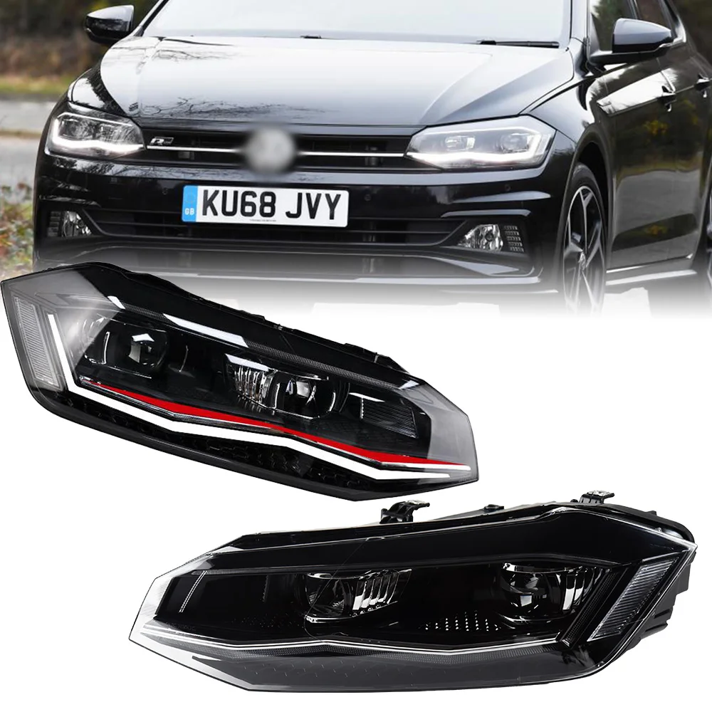 ヘッドライトvwポロ2019-2022 drlヘッドランプledキセノン電球