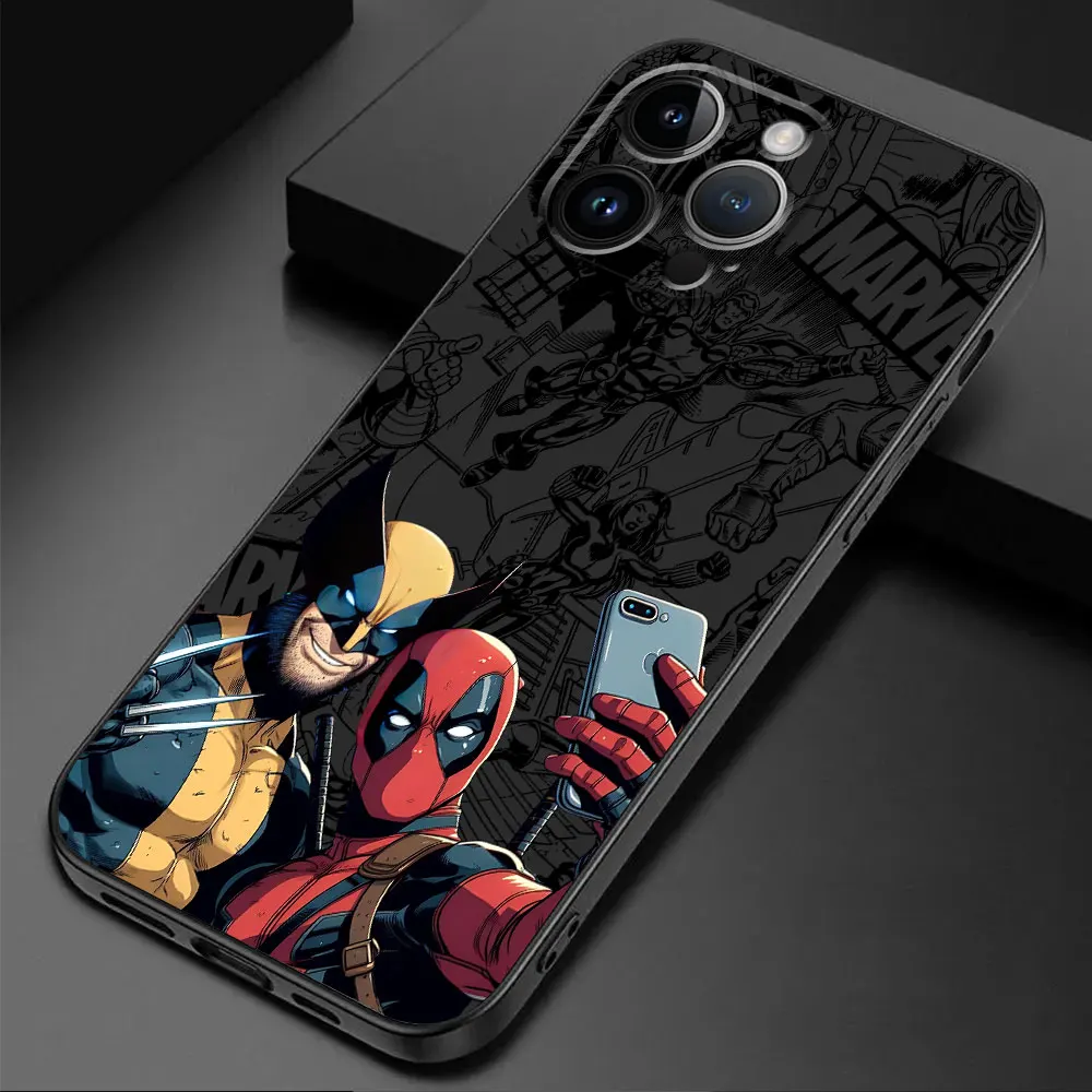 TPU Soft Phone Case for Google Pixel 8 Pro 6a 7 Pro 7a 6 Pro Marvel Deadpool And Wolverine Cartoon Capa Cover