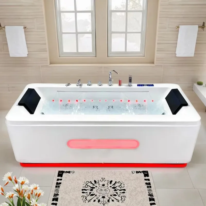 Icegalax Bath Tub Cheap Price Bathroom Bathtub Acrylic Massage SPA Bath Tubs Whirlpool Air Bubble Bathtub